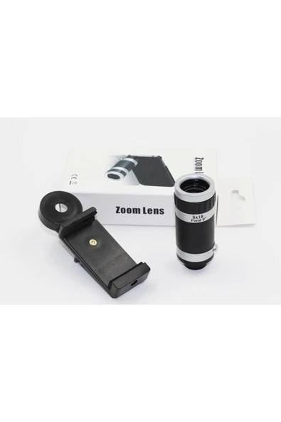 Nikula 8x18 Zoom Teleskop Telefon Kamera Lensi Mini El Dürbünü (Lisinya) alithestereo - 2