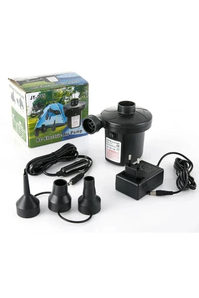 Fischer 220v Çakmaklık ve Priz uyumlu Elektrikli Şişme Yatak Pompası  Bot Simit Şişme Koltuk Deniz Yatağı