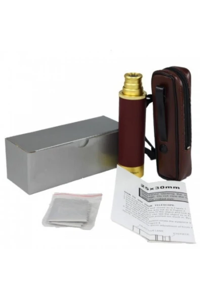 Nikula 25x30 Korsan Dürbünü Tek Göz Dürbün Deri Kaplamalı,Avuç Içi Monoküler Dürbün ürün görseli