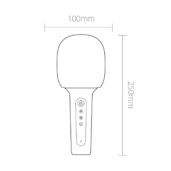 Xiaomi Youpin YMI Bluetooth 5.0 Kablosuz Karaoke Mikrofon Lite Mavi - 2