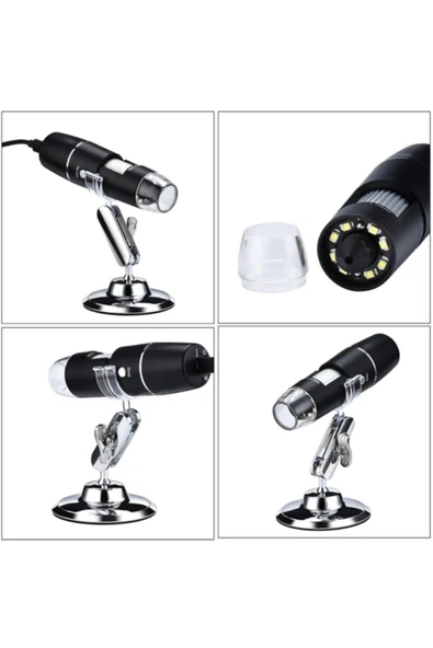 Miniroskop Dijital Taşınabilir 1000x 2mp 8 Ledli Usb Mikroskop Usb-micro Sd Aparatlı - 5