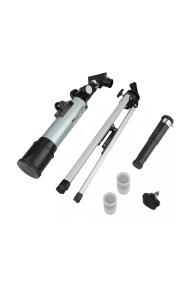 Bosile Nikula Mini Teleskop 50X360 Kara Uzay Teleskobu Aliminyum Gövde Tripodlu - Resim 8