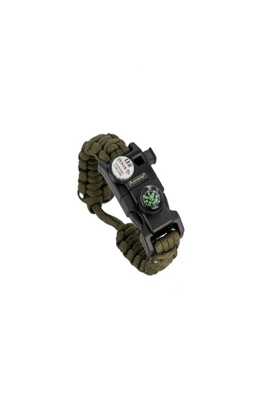 Bosile Paracord Hayatta Kalma Bilekliği Turuncu-siyah - 5