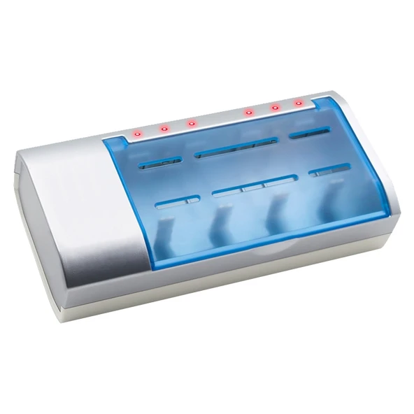AC 100-240V 4 Yuvalı AA AAA C D Boyutlu Pil Şarj Cihazı EU Priz - 2