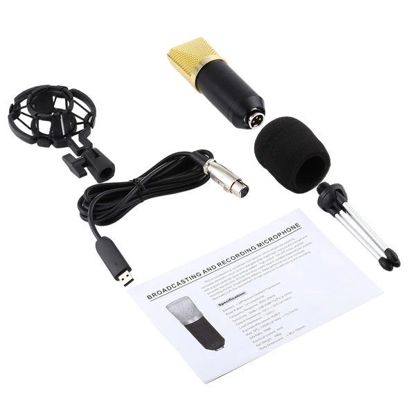 BM700 USB Profesyonel Kondansatör Mikrofon - 4