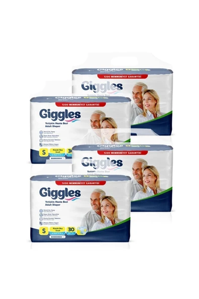 Giggles Yetişkin Bel Bantlı Hasta Bezi Small 120 Adet - 2