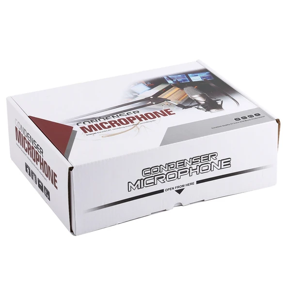 BM700 USB Profesyonel Kondansatör Mikrofon - 5