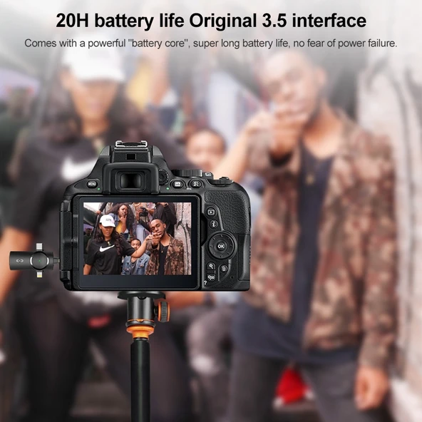 AP031-1 Model 3ü1 Arada Gürültü Azaltmalı Kablosuz Yaka Mikrofonu - 3