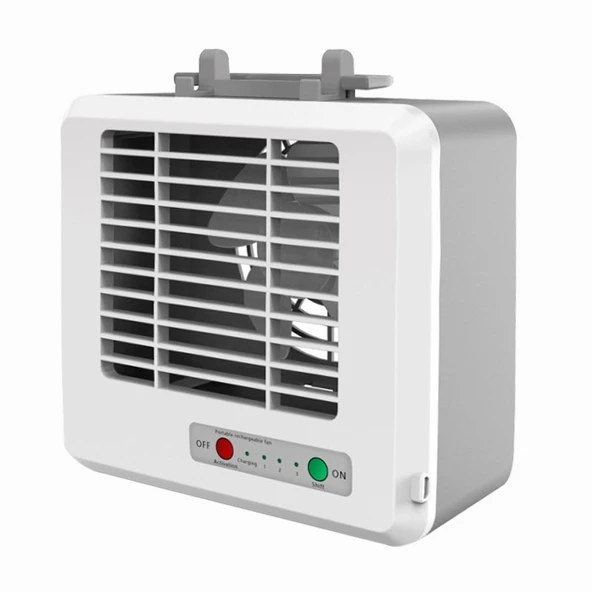 Taşınabilir Mini Sessiz Ev Tipi Enerji Tasarruflu Masaüstü Klima Fanı Beyaz
