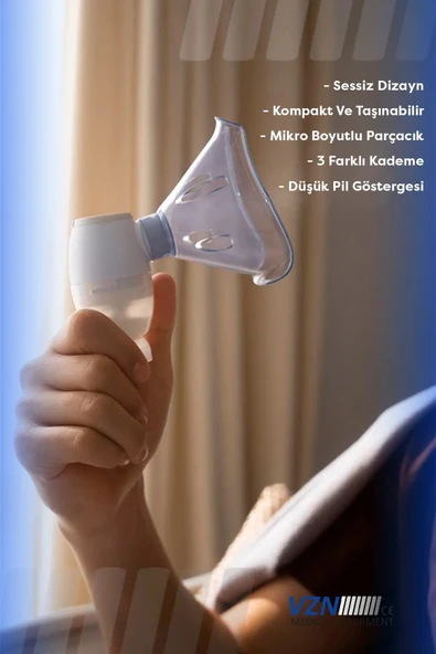 VZN LT-N200 Mesh Nebulizatör - Taşınabilir - Sessiz Çalışma - 6