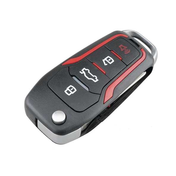 Ford Uyumlu 4 Butonlu Katlanabilir Araç Anahtarı 315 MHz ID63 Çipli - 2