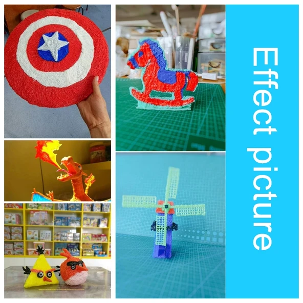 10 Metre 1.75mm Normal Sıcaklık PLA Filament 3D Yazıcı Kalemi Malzemesi Yeşil - 6