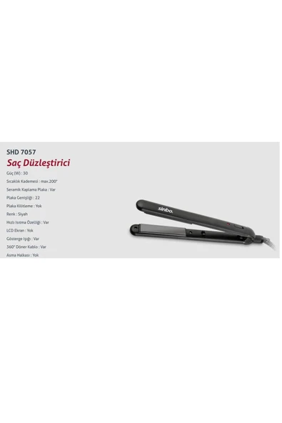 Sinbo SHD-7057 SAÇ DÜZLEŞTİRİCİ - 5