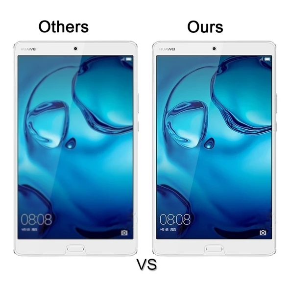 Huawei MediaPad M3 8.4 inç Ekran Koruyucu Cam 0.3mm 9H Sertlik Patlamaya Dayanıklı Şeffaf - 5