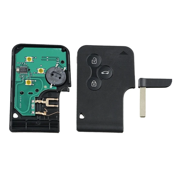 Renault Megane Uyumlu 3 Butonlu PCF7947 Çipli 433 MHz Araç Anahtarı - 5