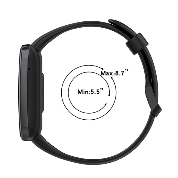 Xiaomi Mi Band 7 Pro Uyumlu Koyu Yeşil Silikon Saat Kayışı - 5