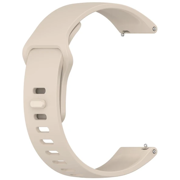 Xiaomi Redmi Watch 5 Active ve Watch 5 Lite Uyumlu Fildişi Beyaz Silikon Saat Kayışı - 3