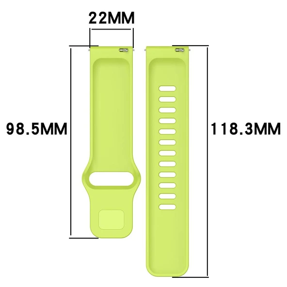 Xiaomi Redmi Watch 5 Active ve Watch 5 Lite Uyumlu Kırmızı Silikon Saat Kayışı Ters Tokalı - 6