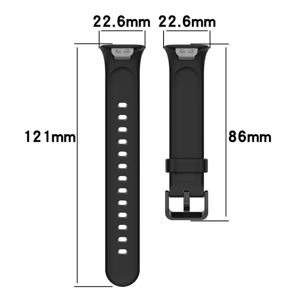 Xiaomi Mi Band 7 Pro Uyumlu Koyu Yeşil Silikon Saat Kayışı - 6