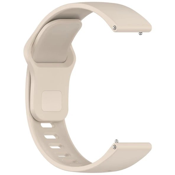 Xiaomi Redmi Watch 5 Active ve Watch 5 Lite Uyumlu Fildişi Beyaz Silikon Saat Kayışı - 4