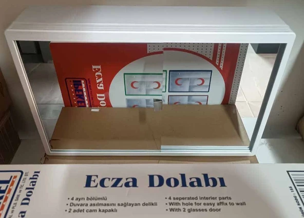 Aynalı Pls Ecza Dolabı + İlkyardım Okul Fabrika İçerik Seti 10.103 - 3