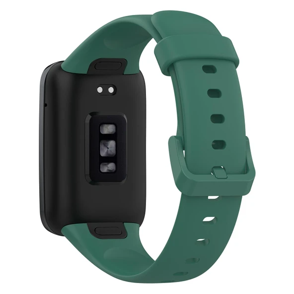 Xiaomi Mi Band 7 Pro Uyumlu Koyu Yeşil Silikon Saat Kayışı - 2