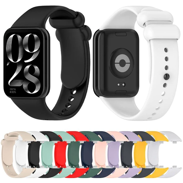 Xiaomi Smart Band 9 Pro 8 Pro Uyumlu Siyah Silikon Saat Kayışı - 5