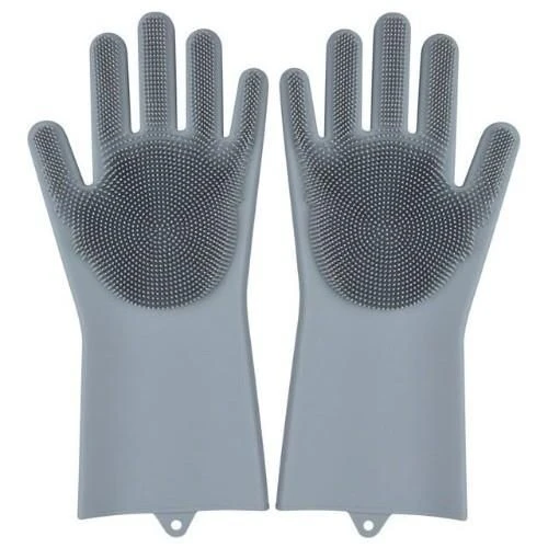 Sihirli Isıya Dayanıklı Silikon Çok Amaçlı Bulaşık Eldiven Fırçası Magic Gloves - Resim 4