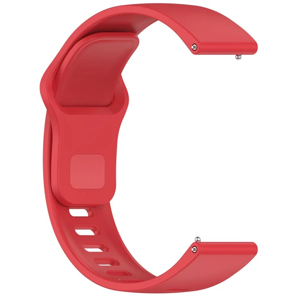 Xiaomi Redmi Watch 5 Active ve Watch 5 Lite Uyumlu Kırmızı Silikon Saat Kayışı Ters Tokalı - 4