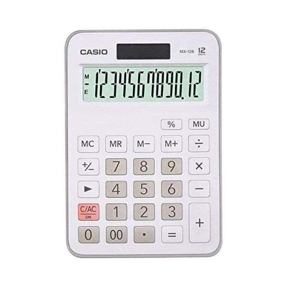 Casio MX-12B-WE Beyaz Masaüstü Hesap Makinesi