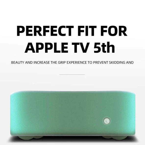 Apple TV 4K 5. ve 4. Nesil Kırmızı Silikon Kumanda Koruyucu Kılıf Kaymaz Darbeye Dayanıklı - 6