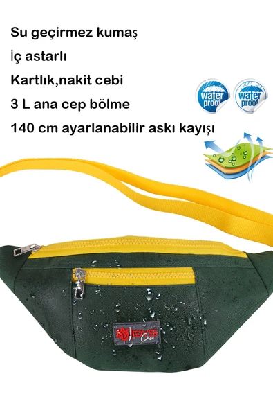 DysCase Bel ve Omuz Askılı Çanta Çapraz Çanta Unisex Su Geçirmez 3 L - 2