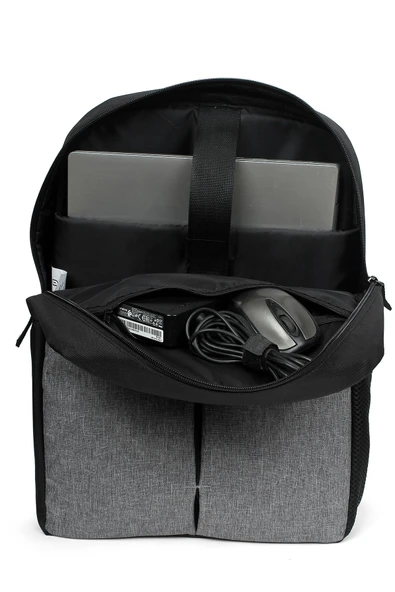 DysCase Premium Çok Bölmeli Darbeye Dayanıklı Laptop Sırt Çantası, Dizüstü Bilgisayar Sırt Çantası Kadın Üni - 4