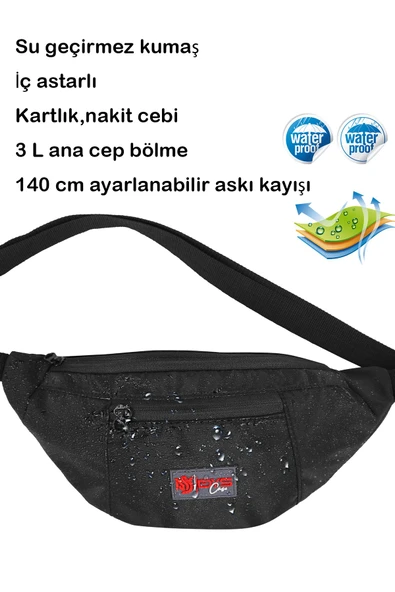 DysCase Bel ve Omuz Askılı Çanta Çapraz Çanta Unisex Su Geçirmez 3 L - 2