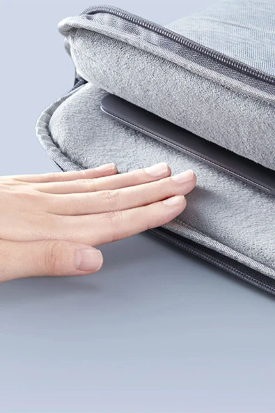 DysCase 13'', 14'', 15.6'', 16'' İnç Çizilmez Macbook Kılıfı, Notebook, Tablet Kılıfı, Laptop Çantası Tüylü - 2