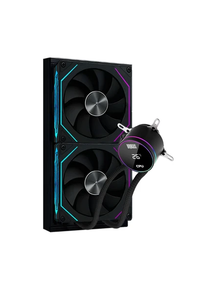 Dragos FrostBite ARGB SİYAH 240 mm İşlemci Sıvı Soğutucu - 3