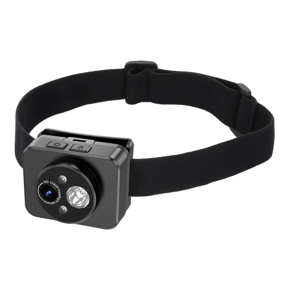 D8 1080P Başa Takılan LED Hareket Sensörlü Video Kayıt ve Aydınlatma Kamerası