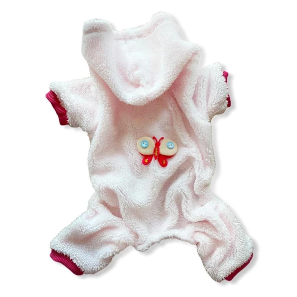 Softie Butterfly Pembe Duo Köpek Tulumu Köpek Kıyafeti - 2