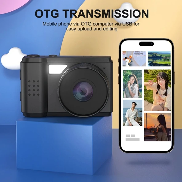S5 Mini Taşınabilir Kamera 096 İnç HD Ekran Siyah - 12