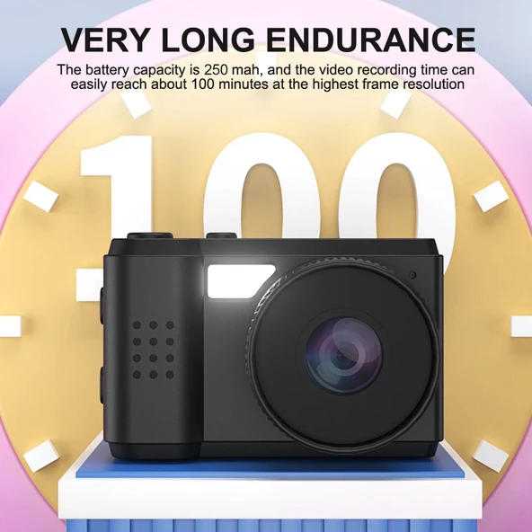 S5 Mini Taşınabilir Kamera 096 İnç HD Ekran Siyah - 6
