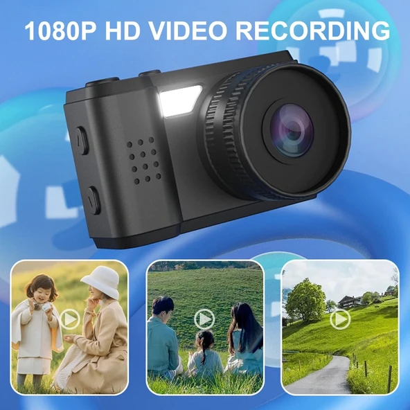 S5 0 96 inç HD Ekran Mini Taşınabilir Kamera Pembe - 4