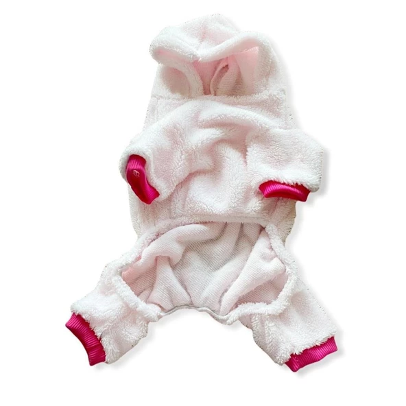 Softie Pink Butterfly Duo Kedi Tulumu Kedi Kıyafeti - 3