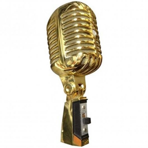 Doppler RT-65 Nostaljik Retro Mikrofon Elvis Mikrofon Gold Altın-Çantalı - 3