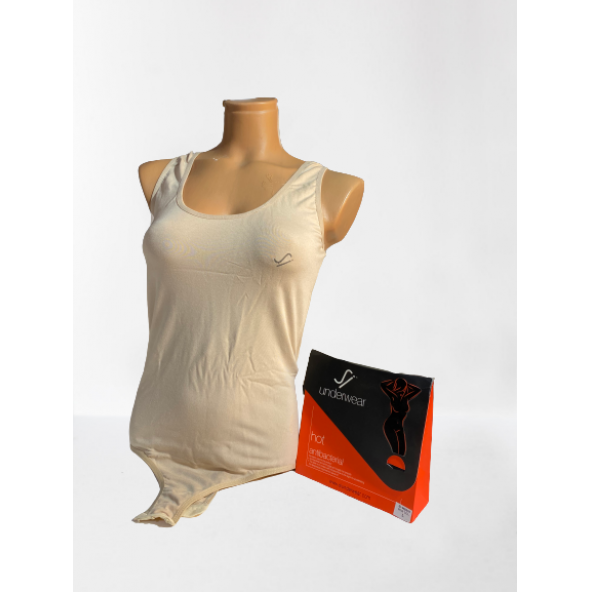 Sİ-YU TEKSTİL WB003 ANTİBAKTERİYEL KADIN İÇ GİYİM ÇIT ÇITLI BODY - 5