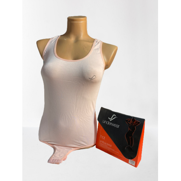 Sİ-YU TEKSTİL WB003 ANTİBAKTERİYEL KADIN İÇ GİYİM ÇIT ÇITLI BODY - 7