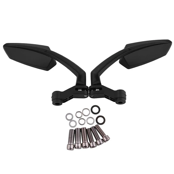 2 Parça Motosiklet Modifiye Arka Görüş Aynası Seti MB-MR024-BK Model Honda Kawasaki Suzuki Yamaha Uyumlu - 5