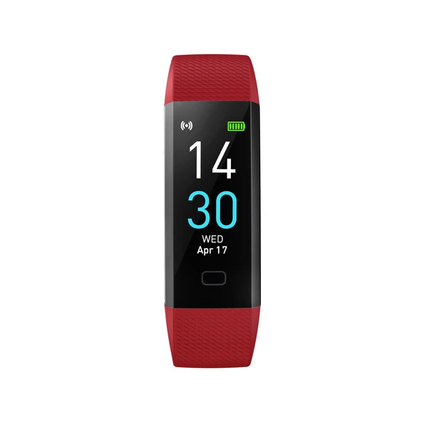 S5-4 Akıllı Bileklik Kırmızı IP68 Su Geçirmez Nabız ve Spor Takipçisi - 4
