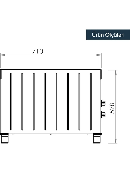 KUMTEL 2000W Fanlı Konvektör Isıtıcı HC-2948 - 3