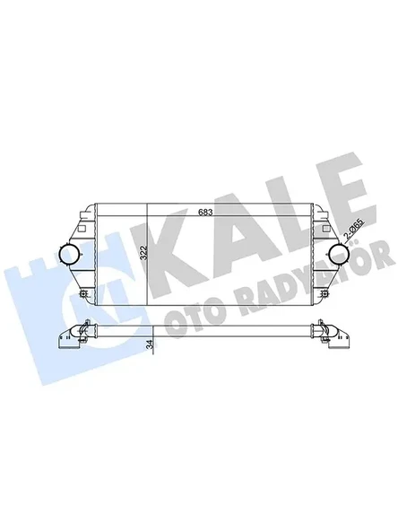 TURBO SOGUTUCU RADYATOR (INTERCOLL) EXPERT JUMPY SCUDO 2,0HDI / 1,9TD 9699 EVASION P806 2,0HDI OLCU