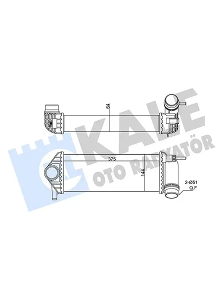 TURBO RADYATORU (INTERCOOL) KANGOO / KANGOO / GRAND KANGOO MERCEDES CITAN